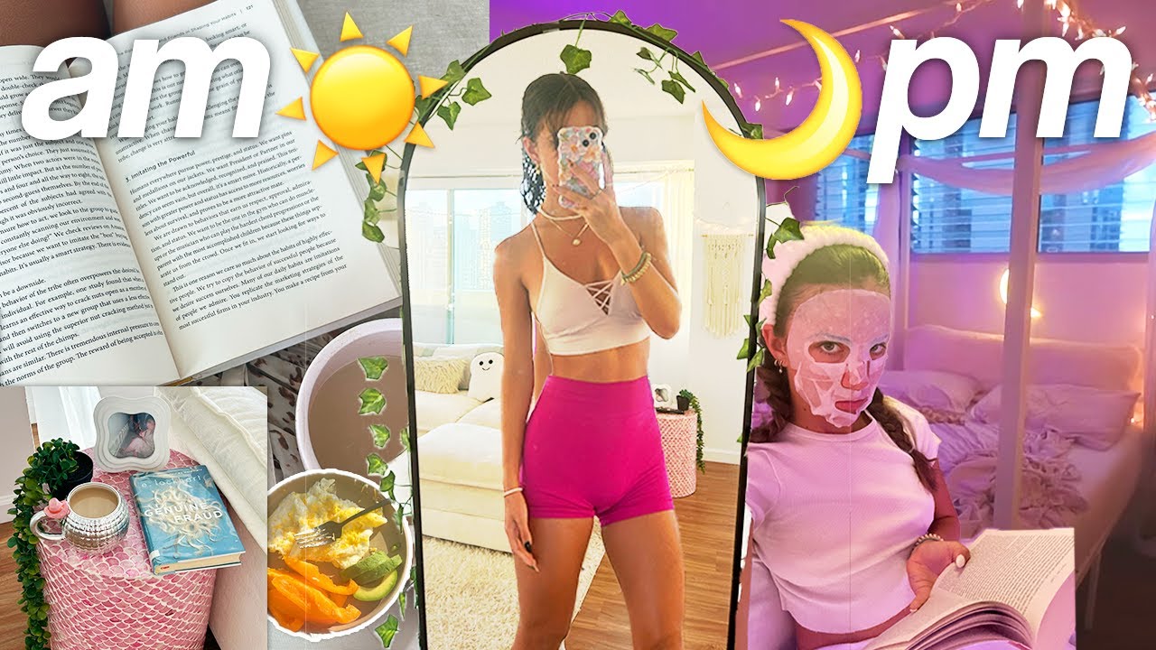 my realistic morning vs night routine