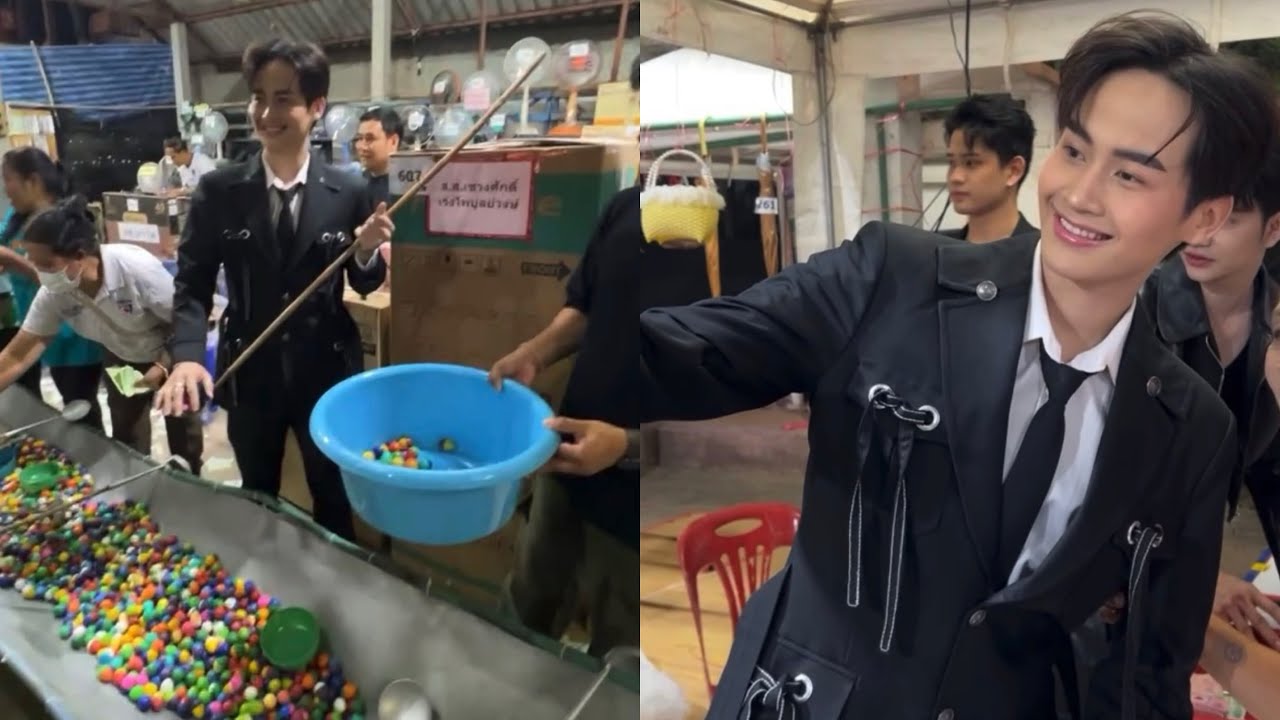 ต้าวหยอง พี่ๆแก๊งลูกหมู ร่วมขายบัตรสอยดาวการกุศล วัดโบราณ ชัยภูมิ 