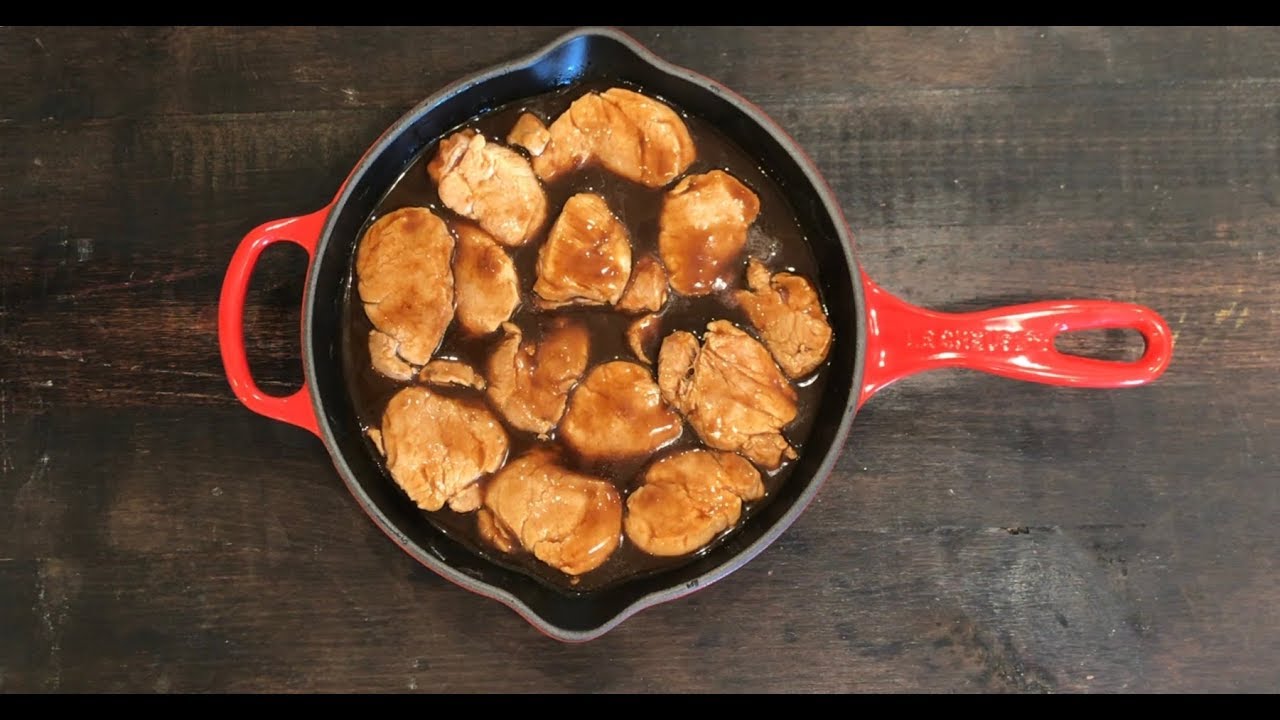 Solomillo en salsa agridulce. Receta rápida.