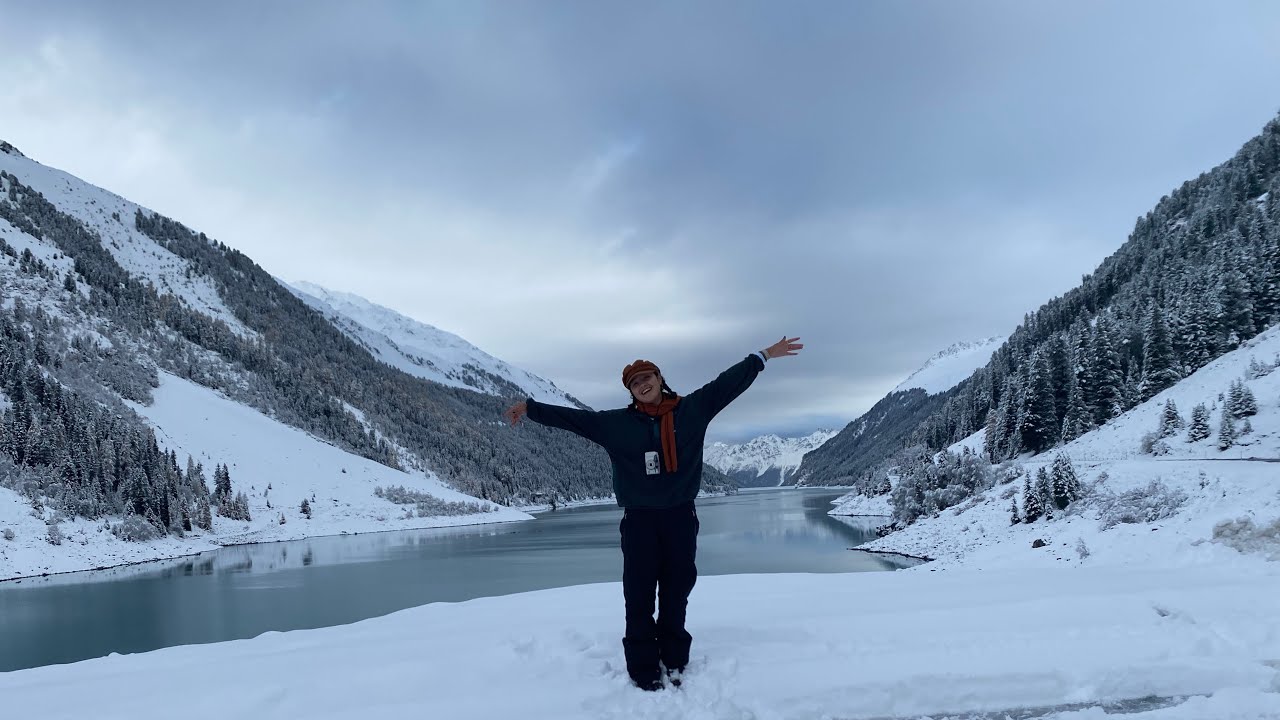 skiing in the Tirolese mountains.