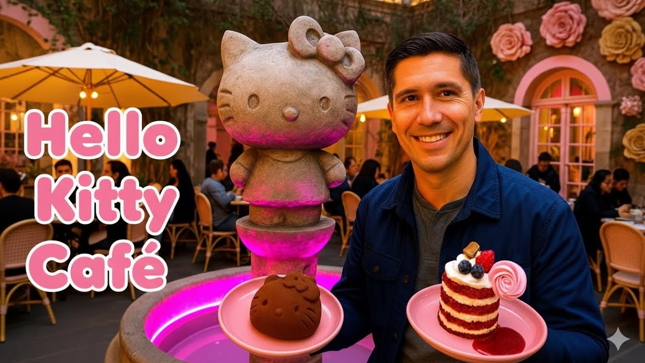 Visitamos el CAFÉ de HELLO KITTY en CDMX: ¿Vale la pena la espera? 🤔🎀