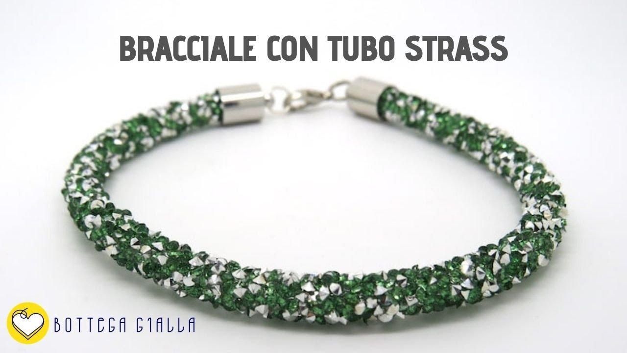 Tubo strass per bracciali e collane