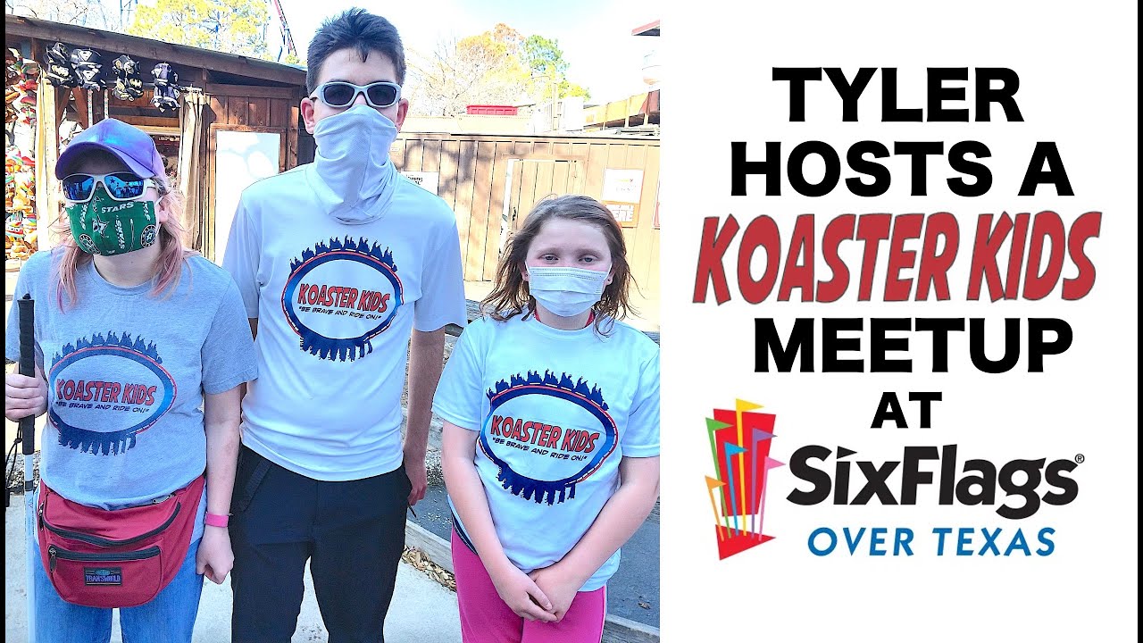 Tyler Hosts a Koaster Kids Meetup at Six Flags Over Texas