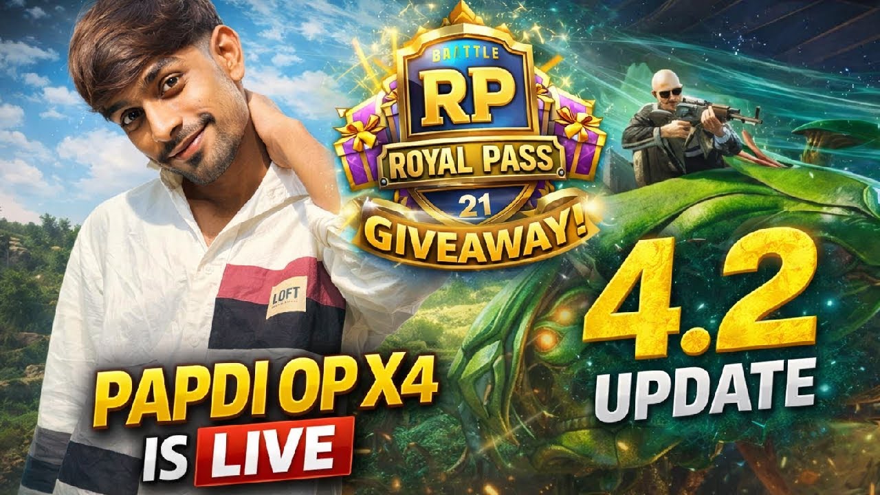 FREE ROYAL PASS GIVEAWAY 🎁 BGMI RUSH GAMEPLAY