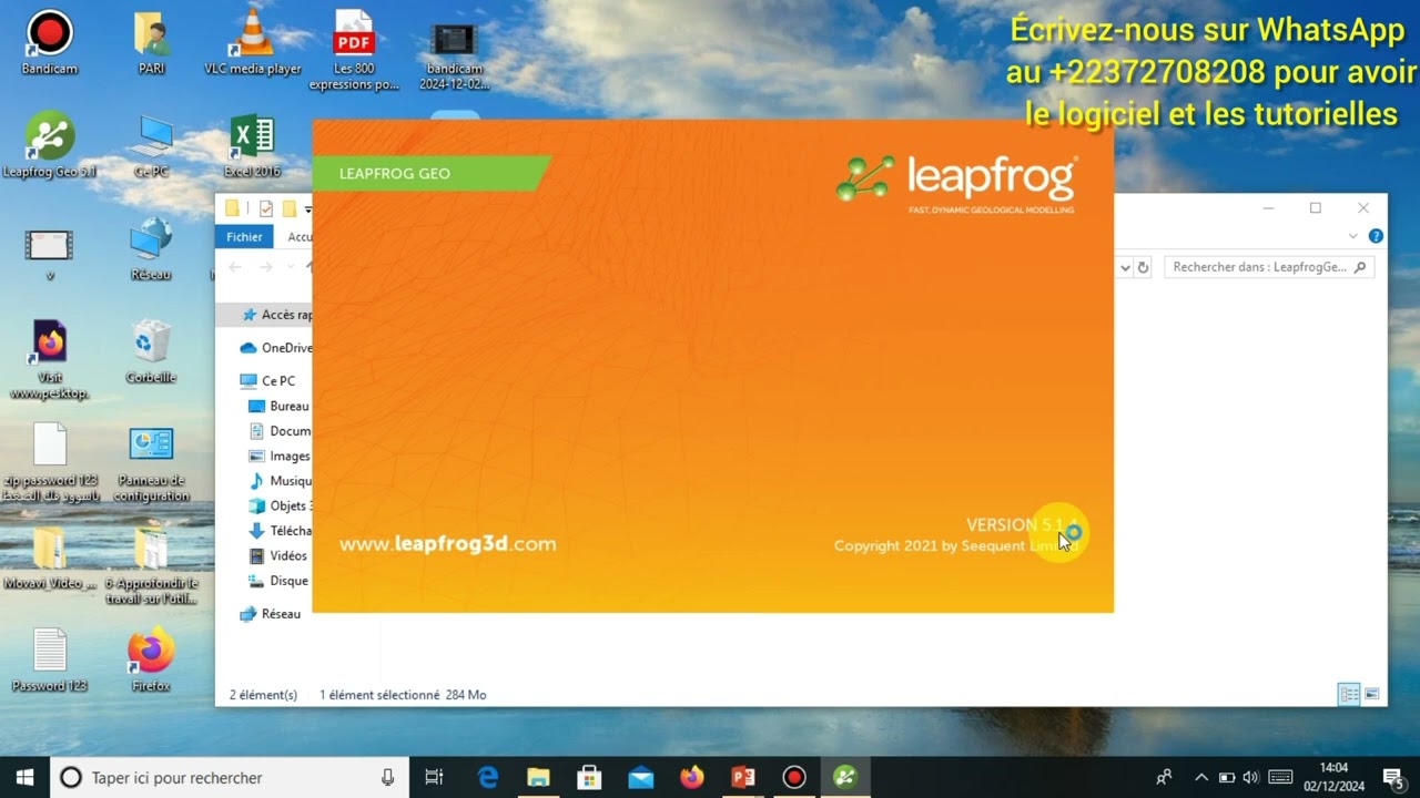 Download and install Leapfrog geo 5.1.4( téléchargement et l'installation du Leapfrog geo)