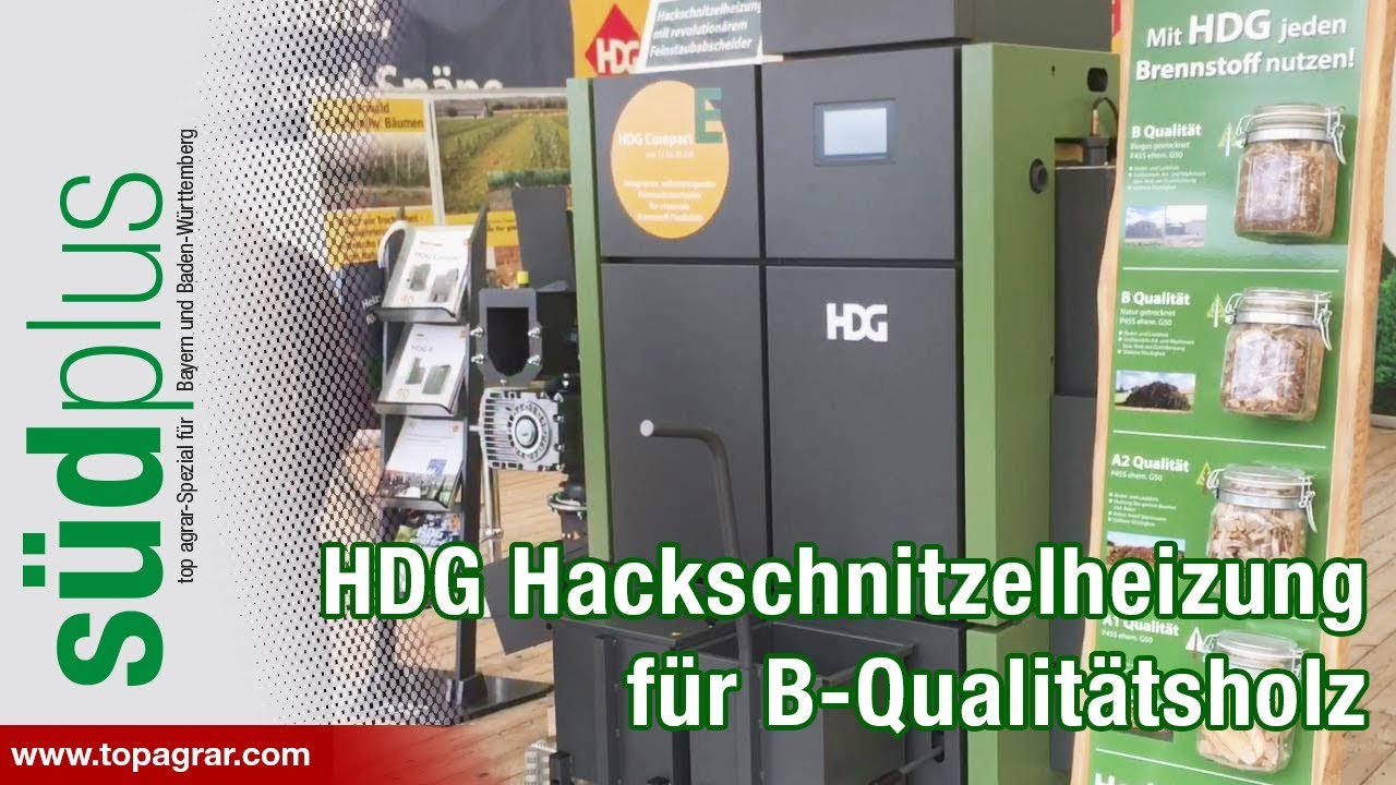 HDG Bavaria Hackschnitzelheizung nimmt B-Holz von Nadel- oder Laubholz