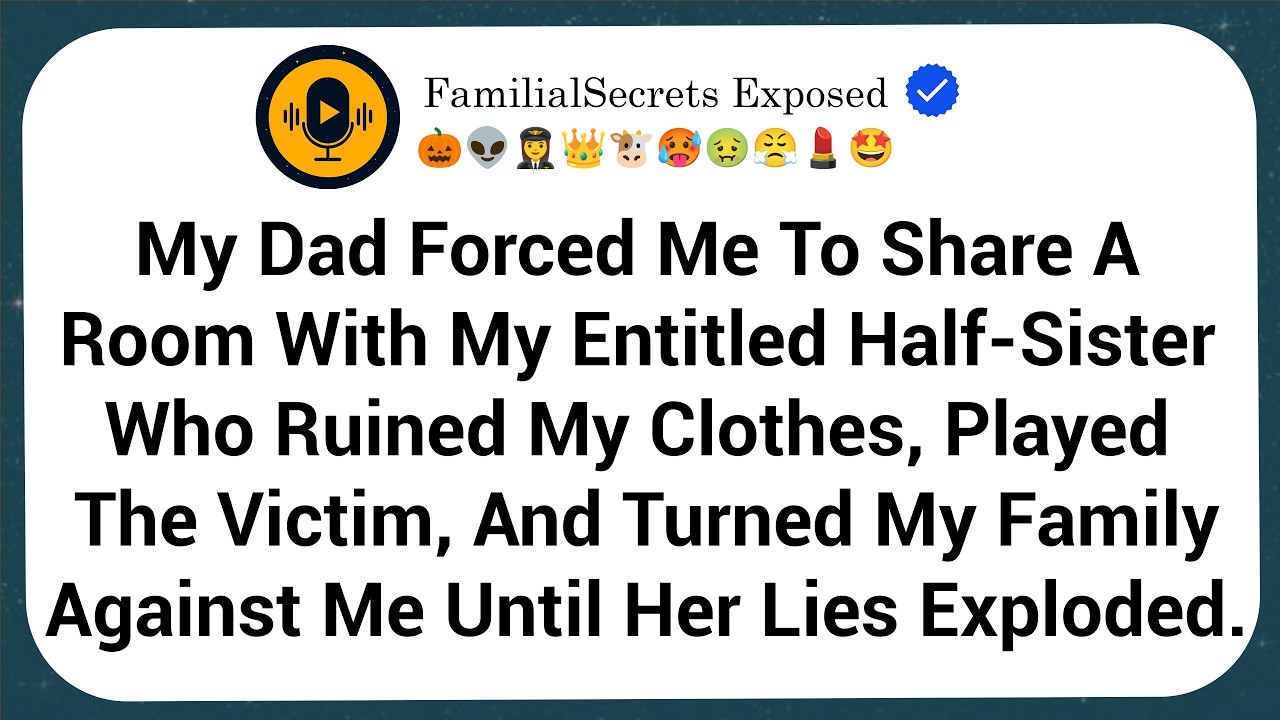 My Dad Forced Me To Share A Room With My Entitled Half-Sister Who Ruined My Clothes, Played The...