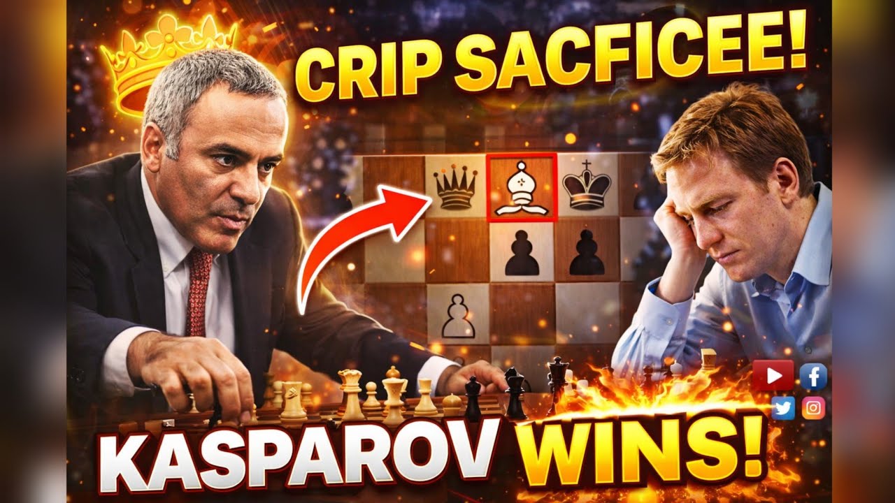 KORBAN GILA KASPAROV! Lawannya Menyerah dalam 21 Langkah!!