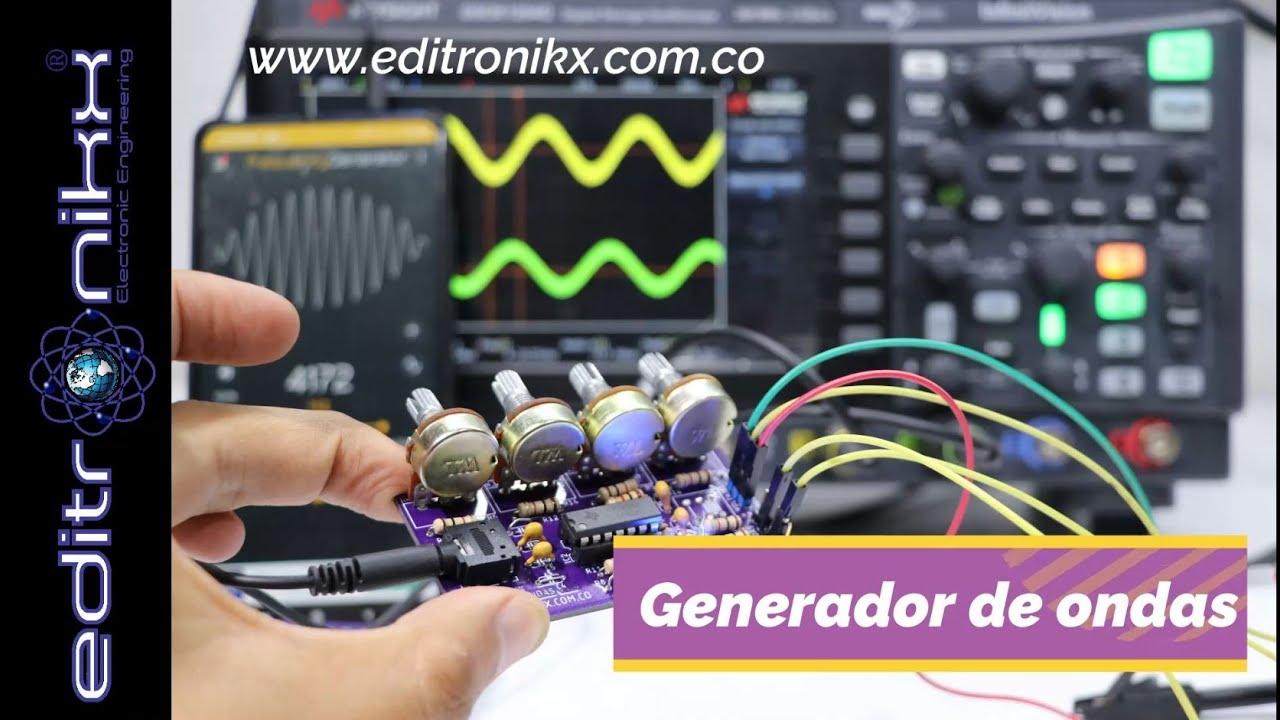 Arma tu generador de Ondas con tu CELULAR y amplificadores operacionales | sponsor pcbway