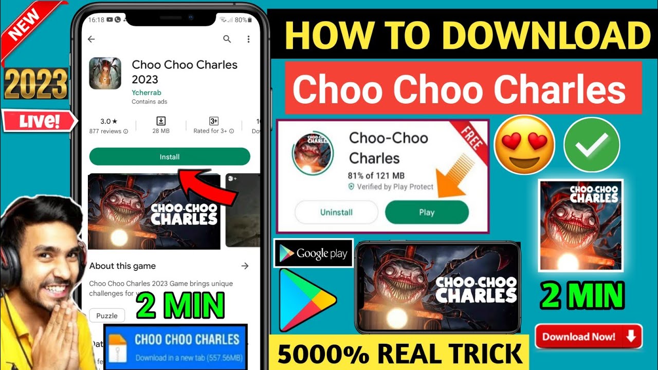 🤩CHOO CHOO CHARLES MOBILE DOWNLOAD | HOW TO DOWNLOAD CHOO CHOO CHARLES | CHOO CHOO CHARLES DOWNLOAD