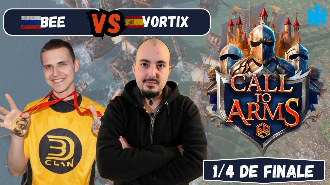 Age of Empires 4 : CALL TO ARMS - VORTIX vs BEE | Quart de Finale