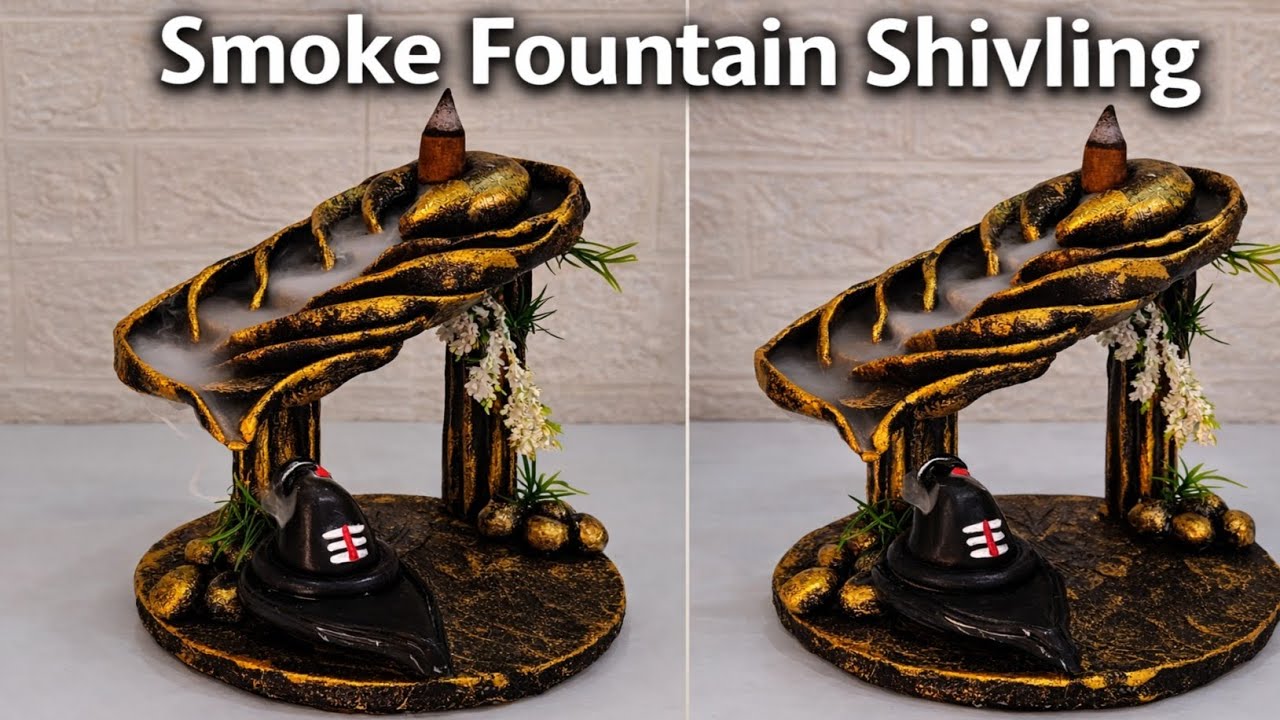 Shivling Smoke Fountain 🔱 Amazing Backflow Incense Burner Waterfall | Relaxing Smoke Effect