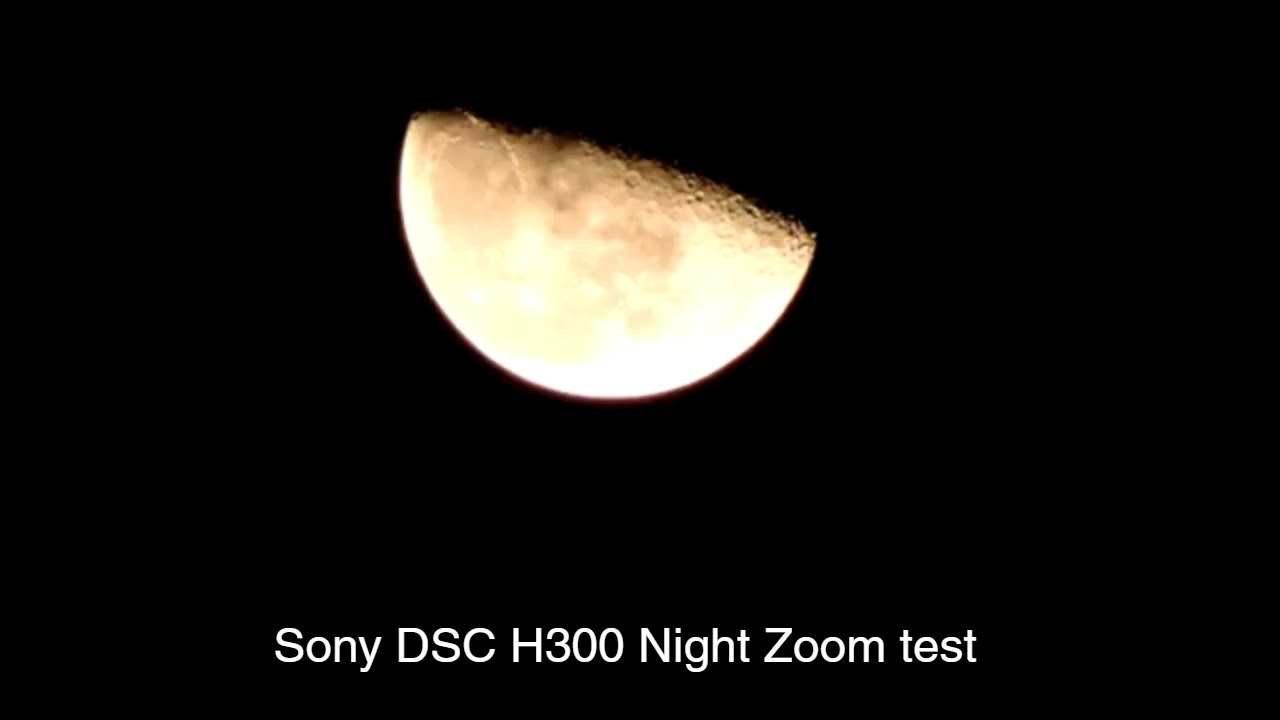 Sony DSCH300 Nighttime Zoom Test