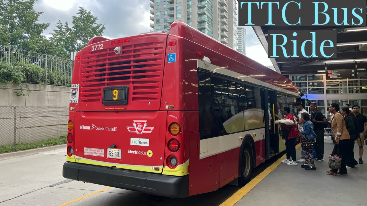 Toronto TTC 9 Bellamy Bus Ride -McCowan/Kingston to Scarborough Centre Station 7/18/2024