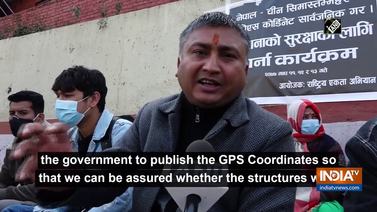 Activists in Nepal stage protest against land encroachment by China