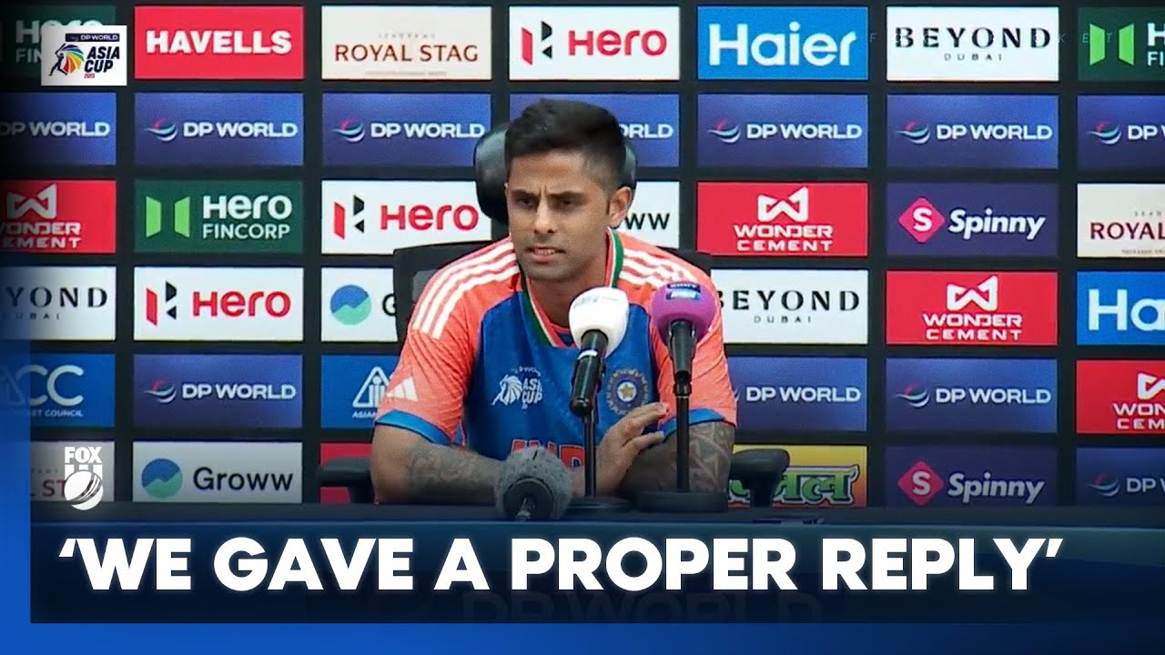 SKY doubles down on handshake snub with Pakistan 👀 I Full Press Conference I Asia Cup I Fox Cricket