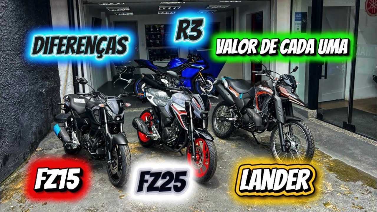 Lander fz15 fz25 R3 2026 diferenças valores ‼️