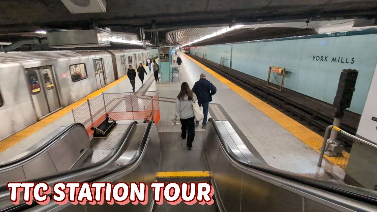 YORK MILLS TTC Subway Station Tour