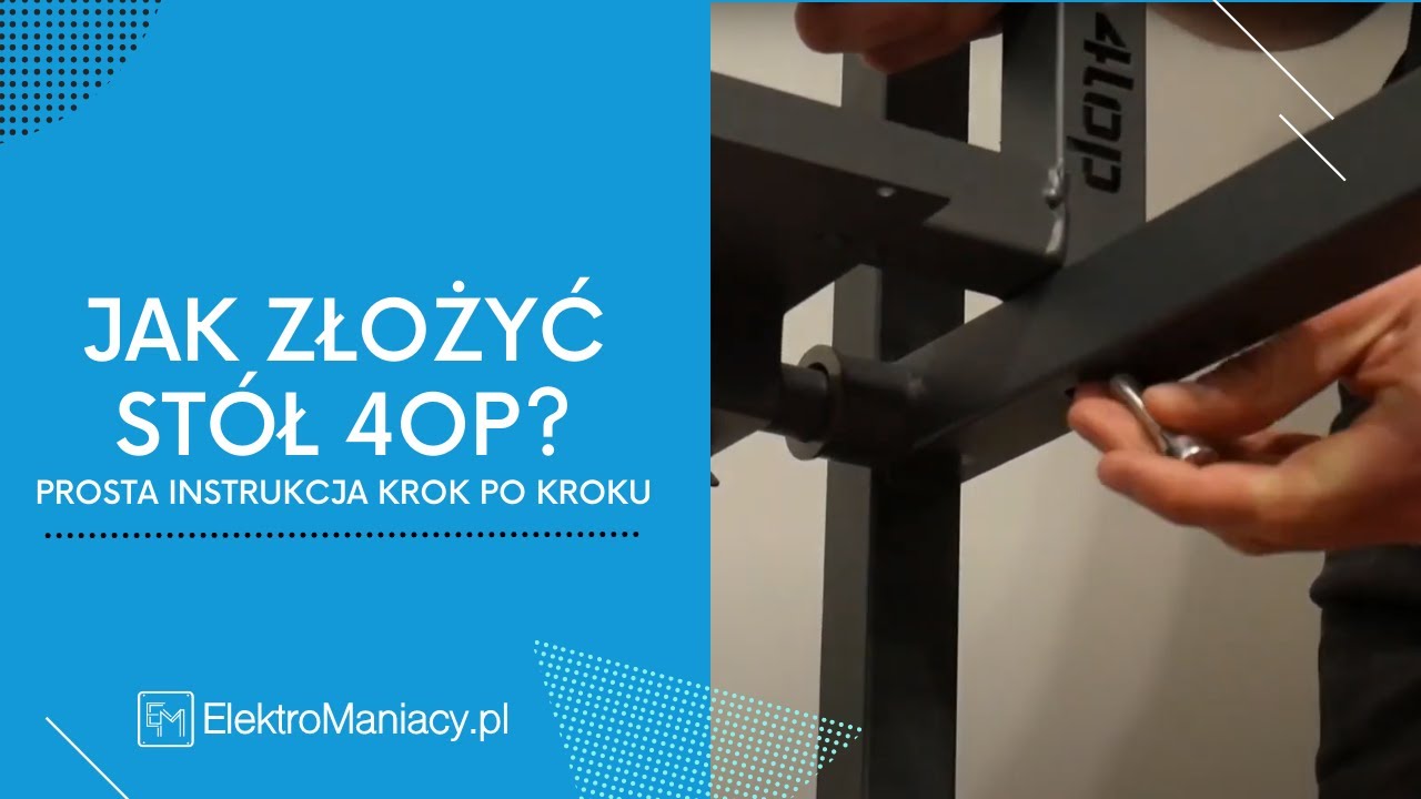 Jak złożyć stół 4lop? - Instrukcja stołów do pakowania 4lop