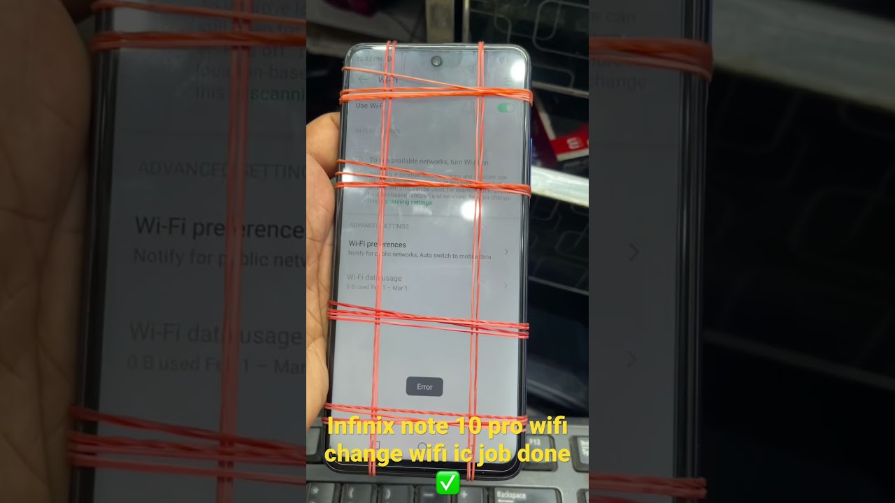 Infinix note 10 pro wifi ic change job done ✅