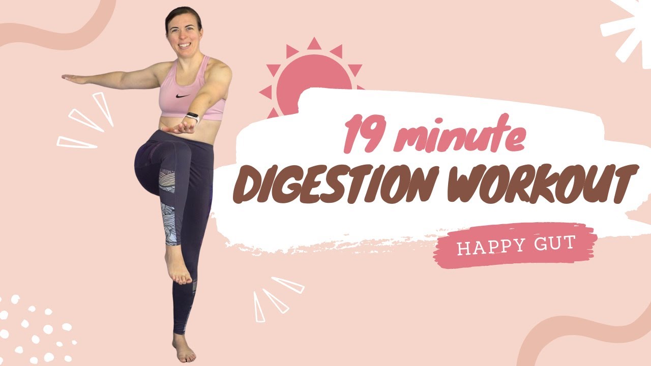 DIGESTION WORKOUT | Stretch & Walk for Happy Gut!