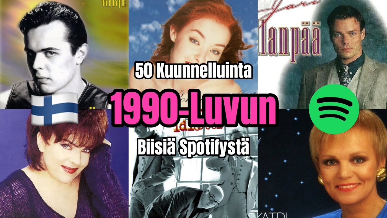 1990-Luvun 50 Kuunnelluinta Suomenkielistä Biisiä Spotifystä