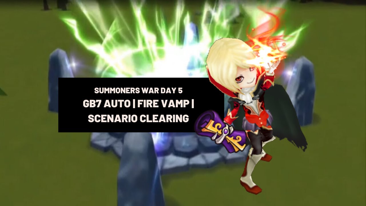 Summoners War Beginner Series Day 5 | GB7 Auto & Fire Vampire Verdehile