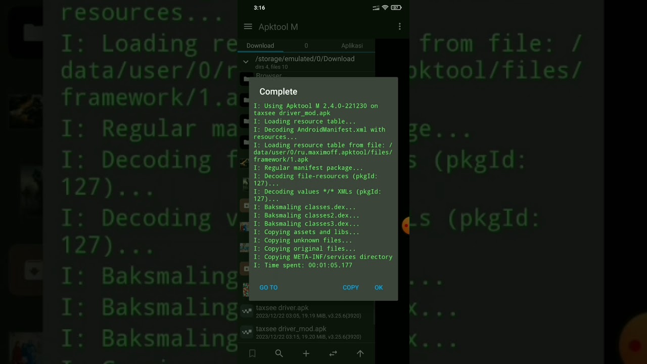 Tutorial bikin mod aplikasi taxsee driver Berlaku untuk semua aplikasi yang ingin di jadikan mod