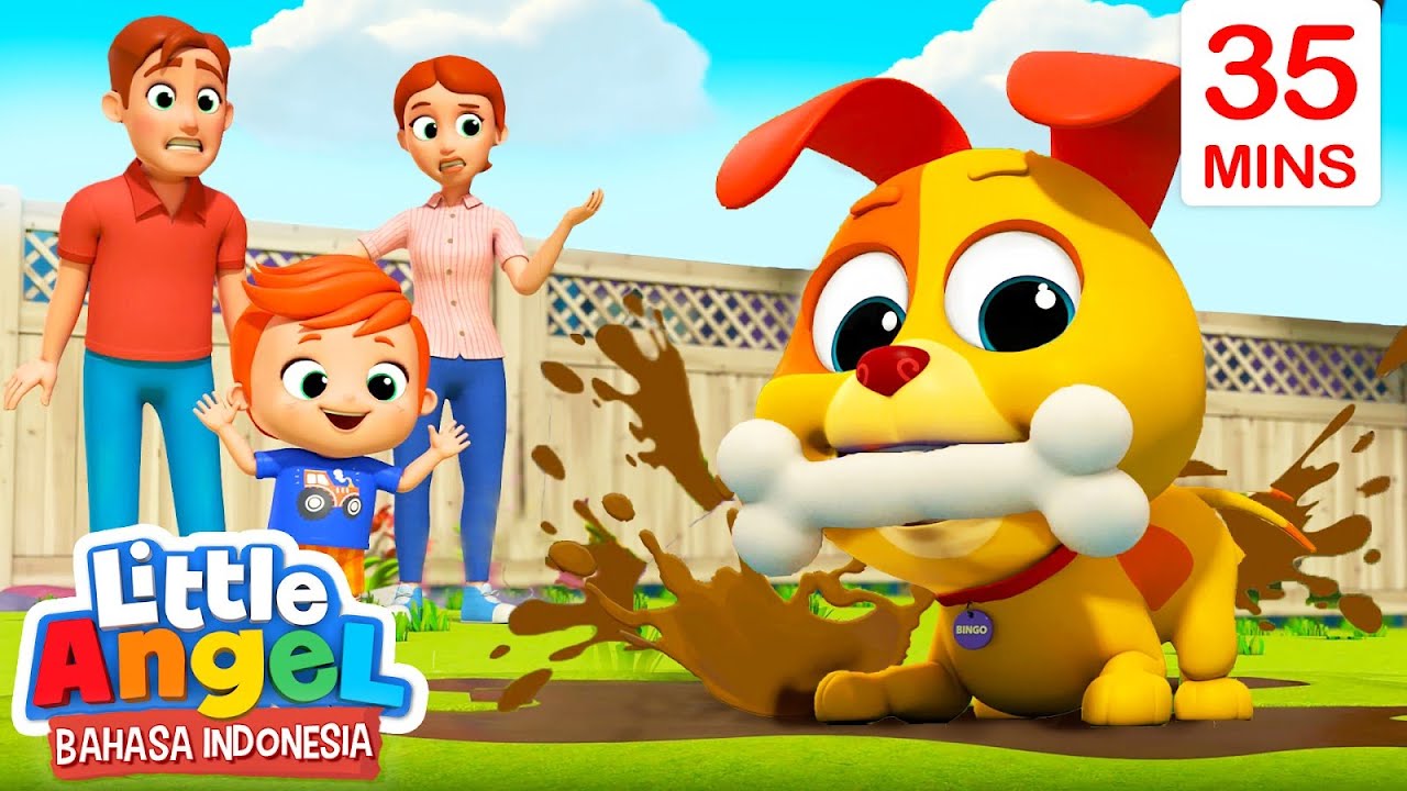 Begini Caranya Merawat Anak Anjing | Kartun Anak | Little Angel Bahasa Indonesia