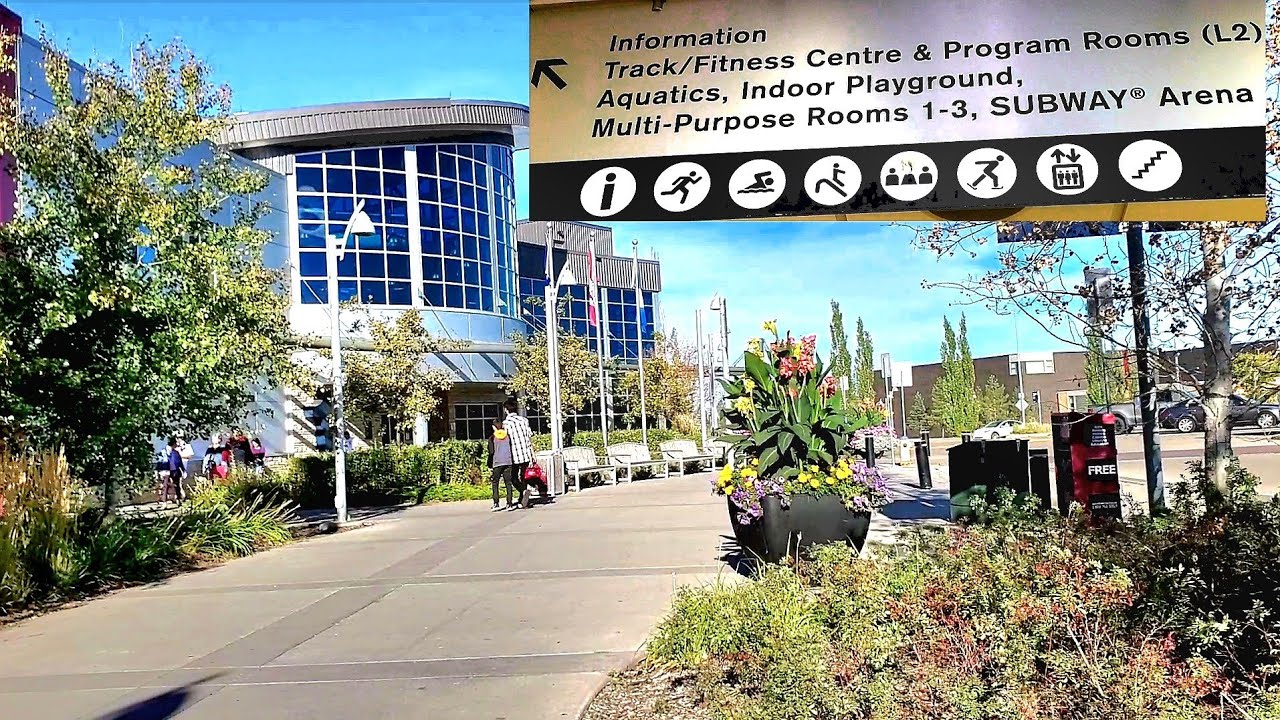 Walking Tour Inside Recreation Center At Terwillegar Community Edmonton Canada