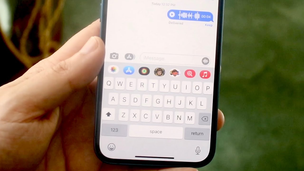 Как отправить голосовое сообщение на iPhone!