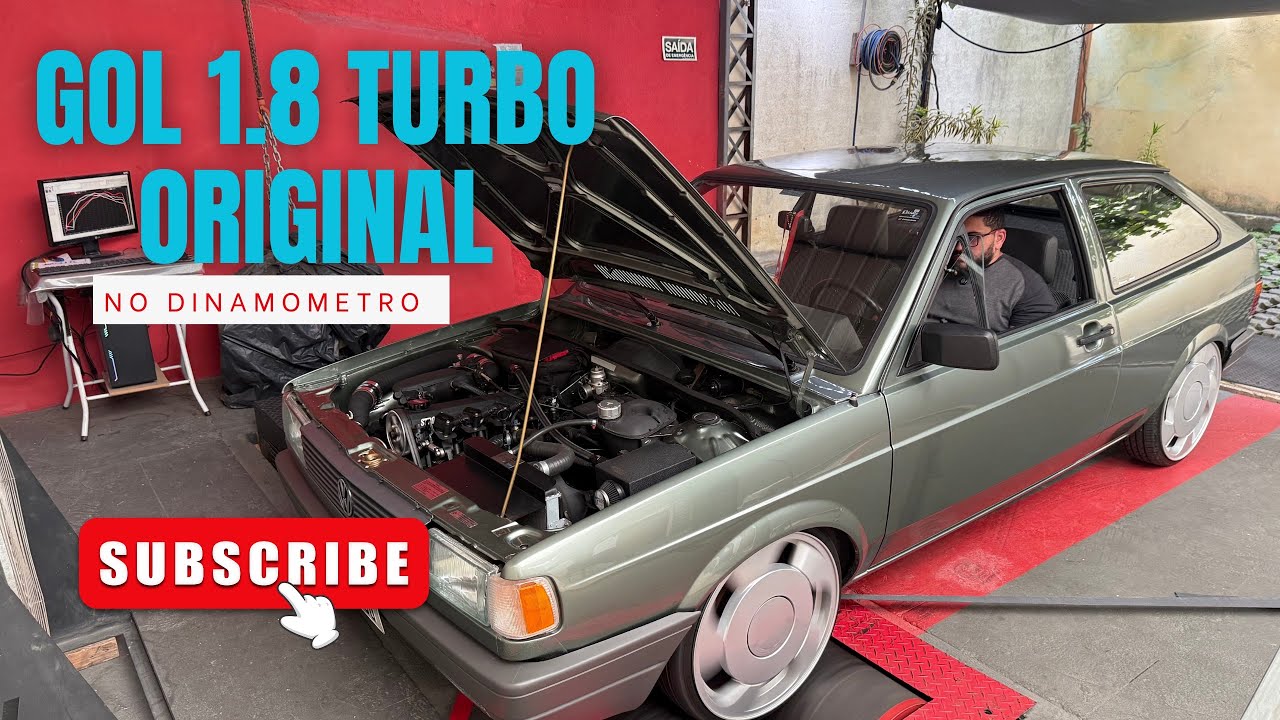 GOL CL 1.8 TURBO ORIGINAL NO DINAMÔMETRO 