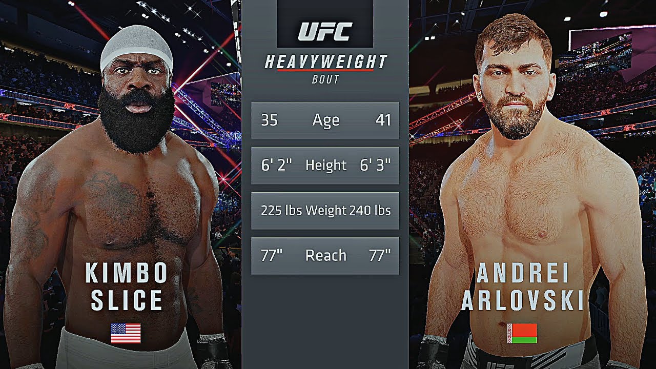 Kimbo Slice Vs. Andrei Arlovski : UFC 4 Gameplay (Legendary Difficulty) (AI Vs AI) (PS5)