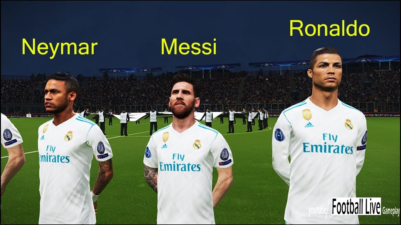 L.Messi & Neymar going to Real Madrid? | Juventus vs Real Madrid | UEFA champions league PES 2018