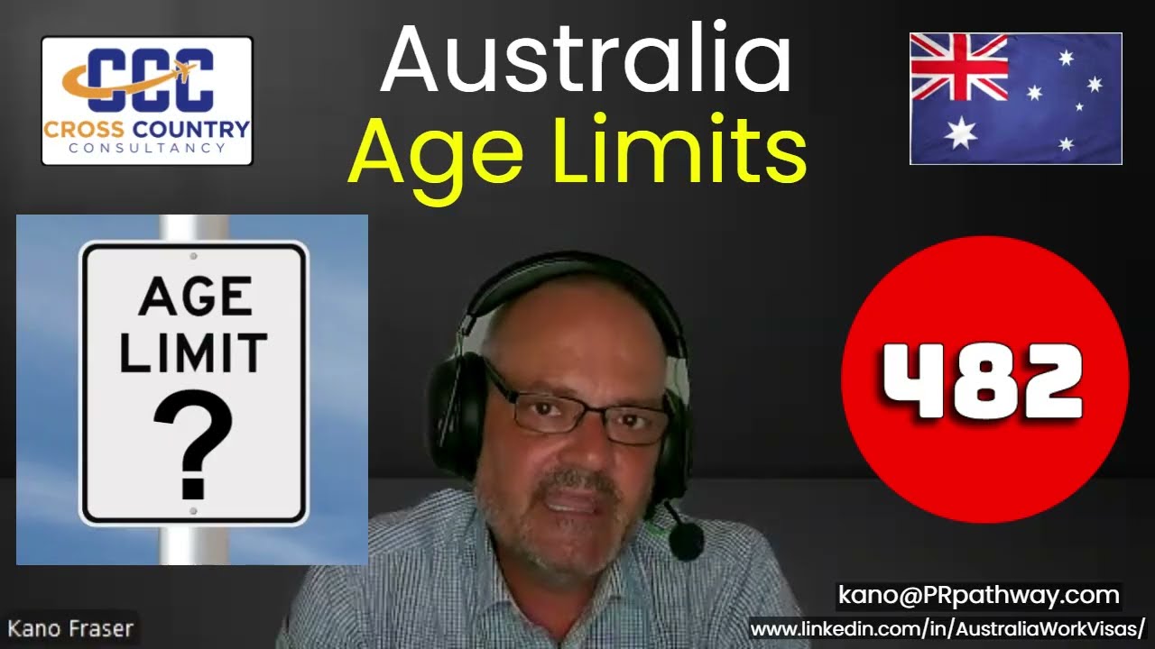 AGE LIMIT for the employer sponsored working visa (482) to Australia.