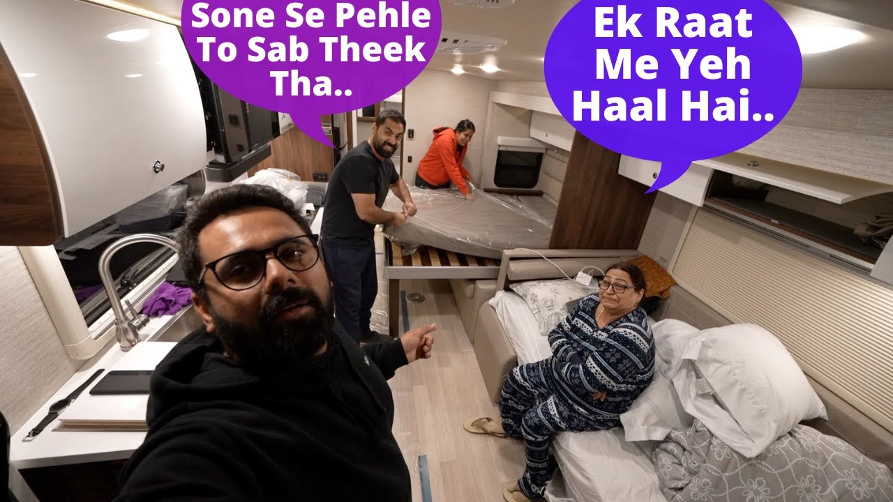 Naye Motorhome Me Pehli Raat... Our 1 BHK For World Travel..