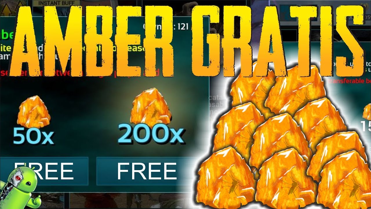 AMBER GRATIS no ARK MOBILE - 3 FORMAS DE CONSEGUIR AMBER GRATIS + 1 FORMA B&Ocirc;NUS