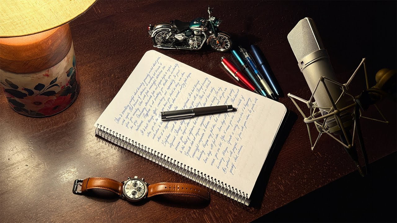 ASMR Writing Sounds (1 Hour) – No Talking, Cozy Desk, Hi-Fi