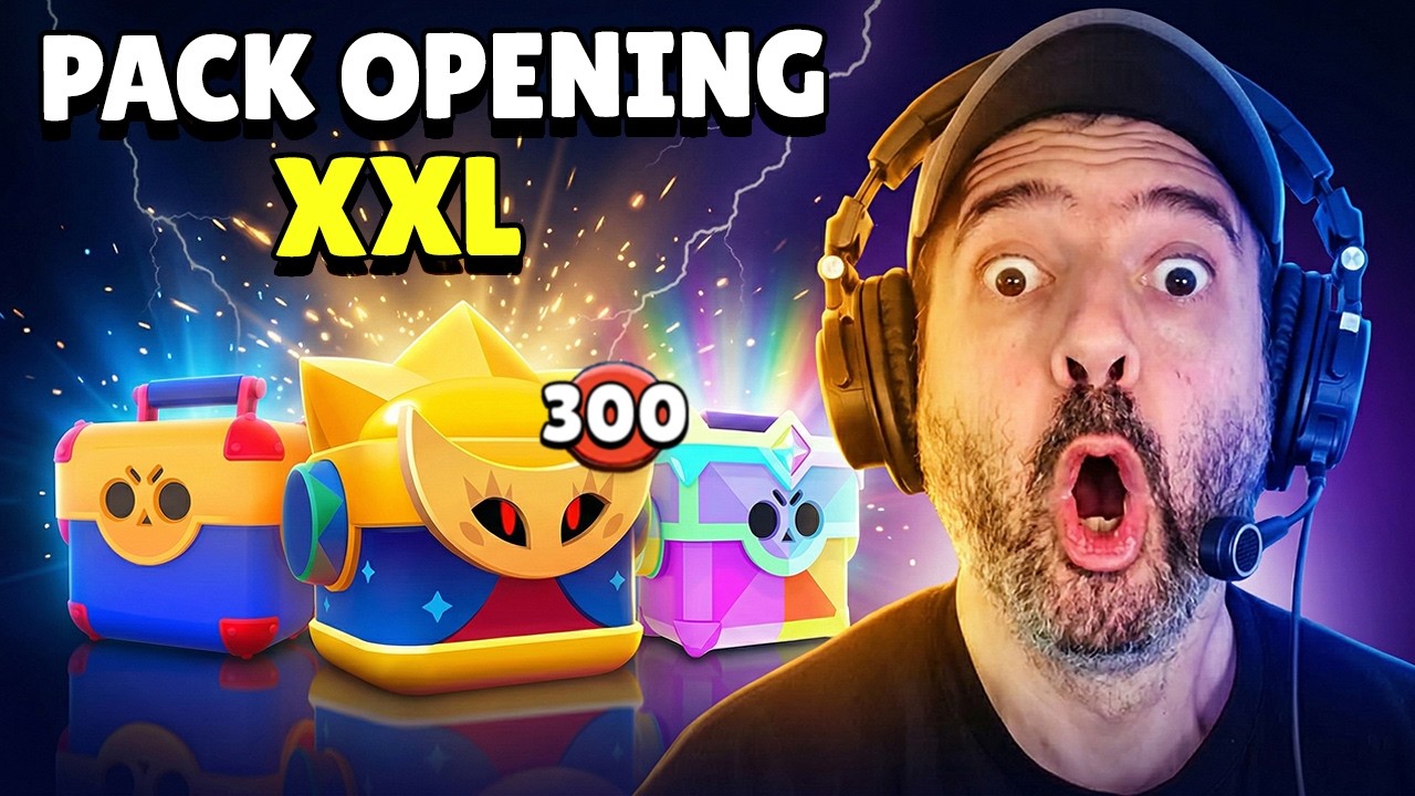 ENORME PACK OPENING CHANCEUX de +300 BOITES !! sur Brawl Stars
