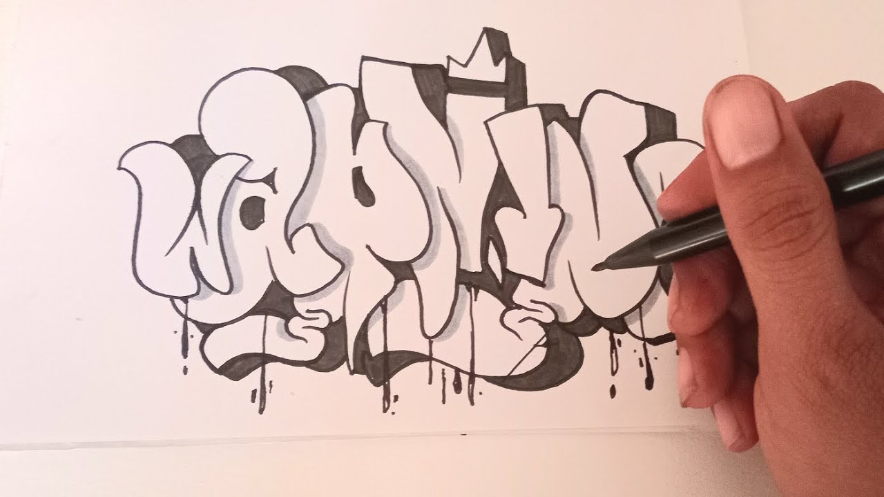 Graffiti on paper sketchbook a5 WARNING 