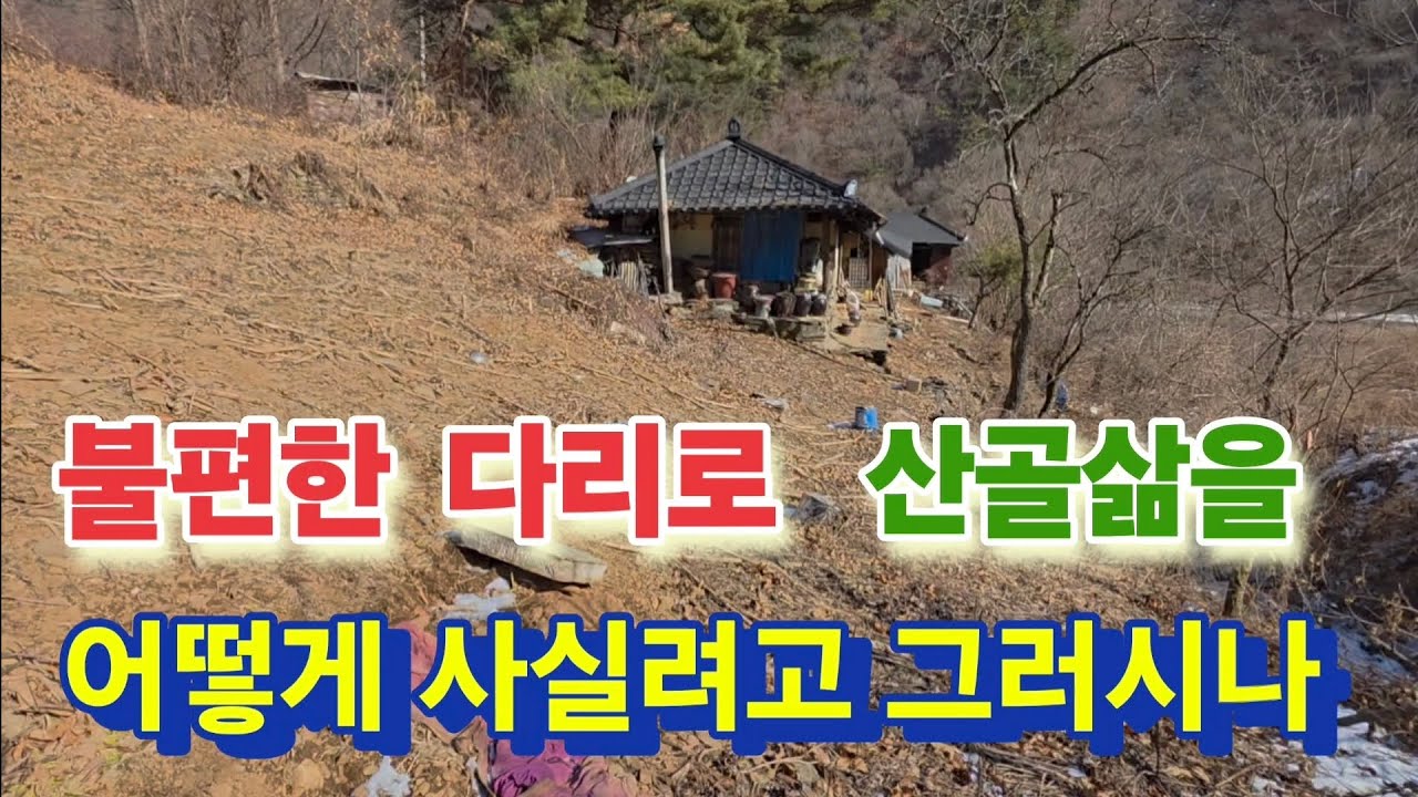 다리가 저렇게 불편하신데 태산같은 산골 봄농사를 어떻게 하신다고 그러시나.