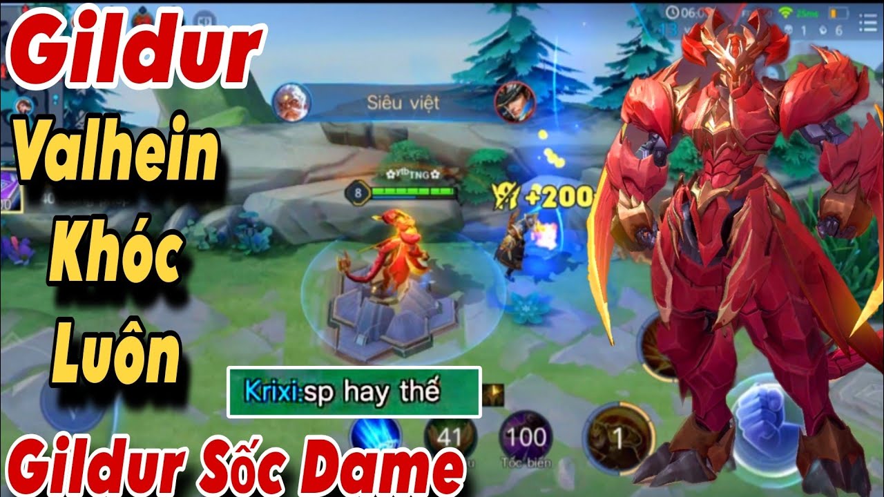 Gildur Full Phép Chưởng Valhein Chịu Không Nổi Phải Bỏ Nhà Đi Bụi Đồng Đội Còn Phải Khen