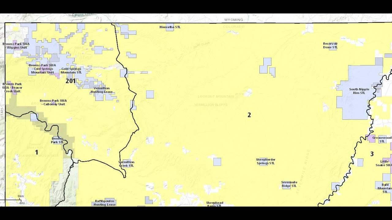Hunting Colorado: GMUs 201, 2 & 3 (Moffat County)