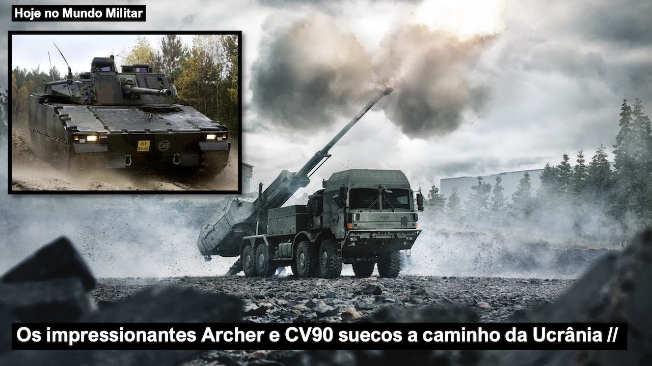 Os impressionantes Archer e CV90 suecos a caminho da Ucrânia