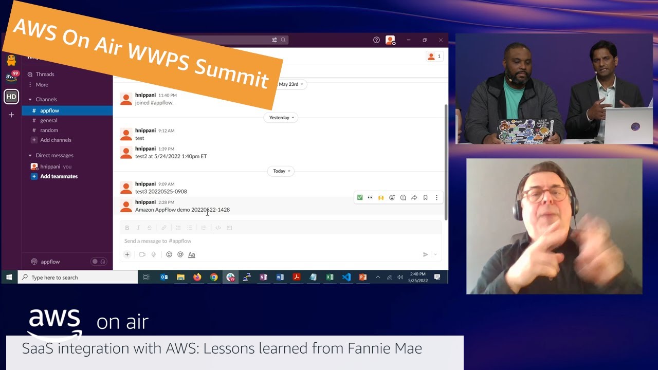 AWS On Air WWPS Summit 2022 ft. SaaS integration with AWS: Lessons Learned Fannie Mae