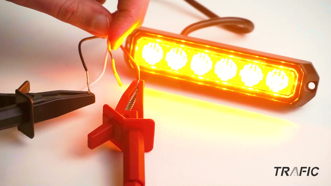Feux De P&eacute;n&eacute;tration 6 LEDS Compact Feux &agrave; Eclat LED P&eacute;n&eacute;trant Orange Blanc Rouge