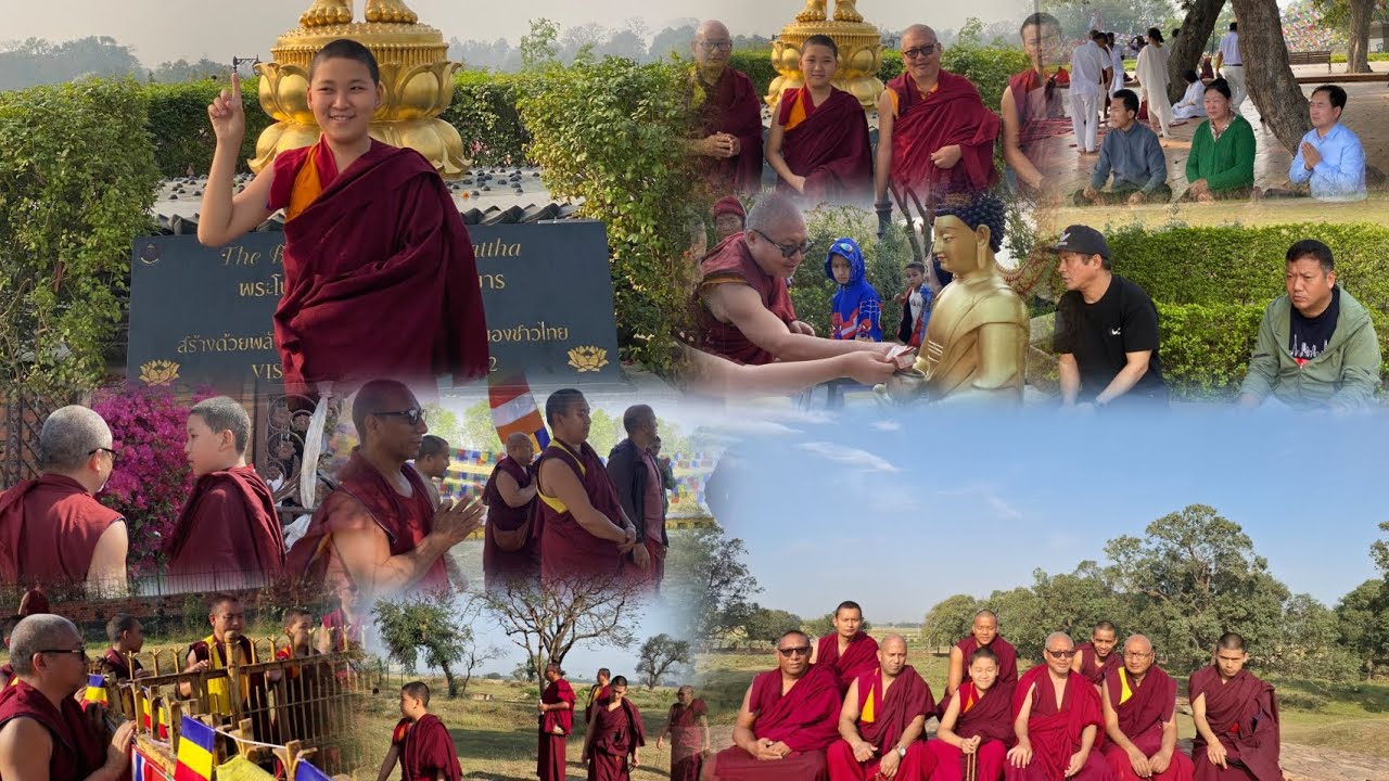 13.3.2025 a photo and short videos of the pilgrimage to the holy site Lumbini