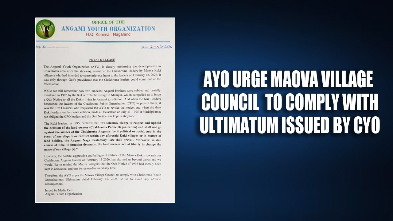 MAOVA INCIDENT: AYO CLOSELY MONITORING DEVELOPMENTS IN CHAKHROMA AREA