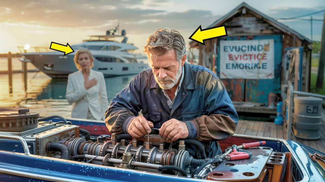 Struggling Mechanic Fixes Billionaire's Boat Engine Everyone Failed—Her Response Will Make You Weep!