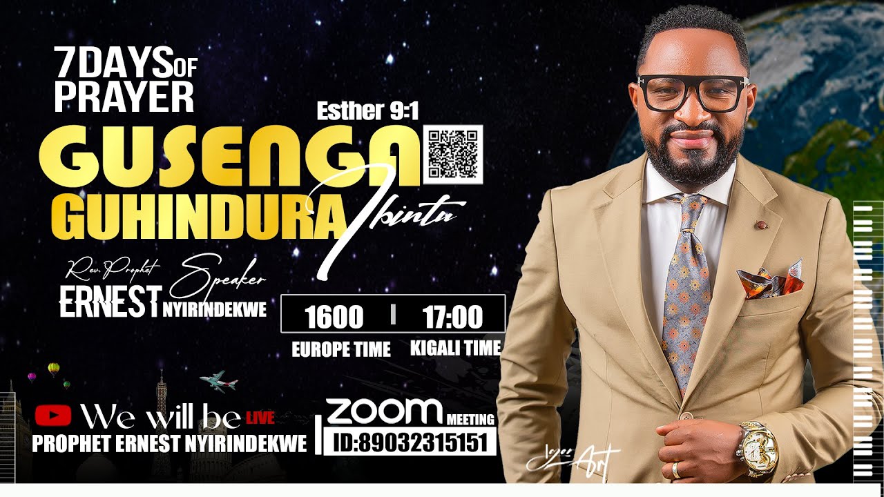 21/3/2025/18:00  IMINSI (7) YAMASENGESHO GUSENGA GUHINDURA IBINTU  BRUSSELS WITH REV PROPHET ERNEST